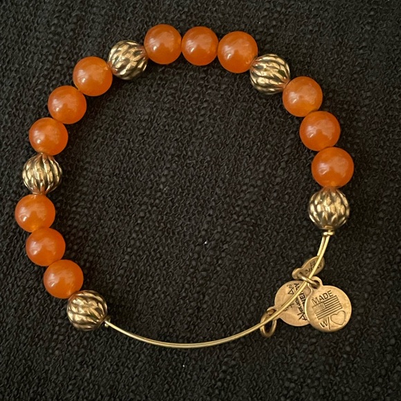Alex & Ani orange gold neutral set beaded  summer - Picture 5 of 6